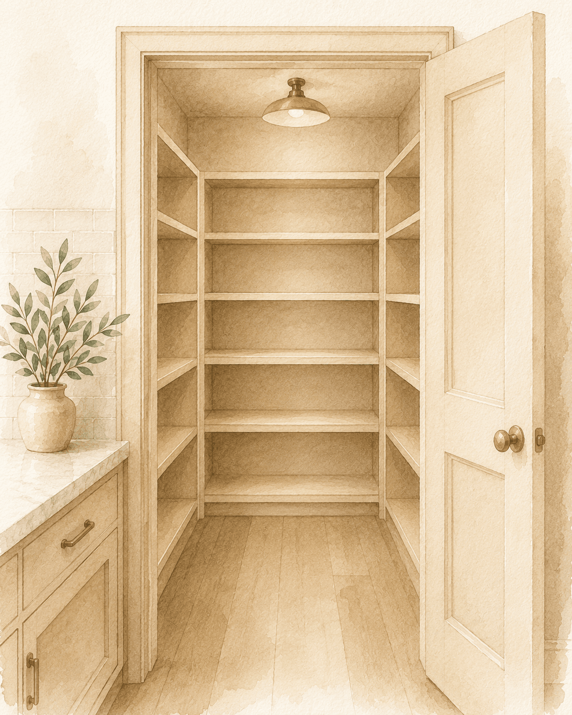 Pantry restock area